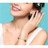 Infinity Earrings AAA Top Grade Genuine Tahitian Black Pearl 8-9mm 18K Gold Plated 925 Sterling Silver – Birthday Anniversary Jewelry Gifts for Women (18K White Gold)