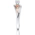 Diamond Promise Ring in 10kt Rose Gold and Sterling Silve