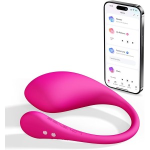 LOVENSE Lush 3 Remote Control Vibrator for Women, Wearable G-spot Vibrators with Remote App Controlled for Female Couples, Discreet Long Distance Adult Sex Toys & Games with Unlimited Vibration Modes
