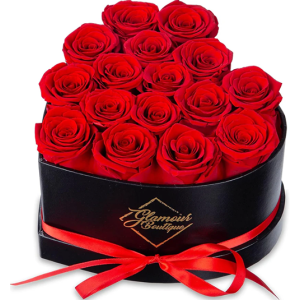 16 Flower Forever Heart Shape Box