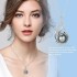 Tahitian Black Pearl Necklaces for Women 10-11mm - Pearl Necklace Phoenix Pendant | with 925 Sterling Silver 18" Chain 