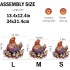 Wooden Puzzle for Adults, Hen and Chicks Wooden Jigsaw Puzzles for Adults, Unique Animal Shape Wood Cut Puzzles for Family Friend Puzzle Lovers(S-7.9 * 8.5in-90pcs)