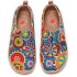 UIN Women's Blossom Slip On Shoes Colorful Comfortable Lightweight Art Travel Sneakers Casual Floral Stylish Everyday Loafers