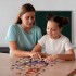 Wooden Puzzle for Adults, Hen and Chicks Wooden Jigsaw Puzzles for Adults, Unique Animal Shape Wood Cut Puzzles for Family Friend Puzzle Lovers(S-7.9 * 8.5in-90pcs)