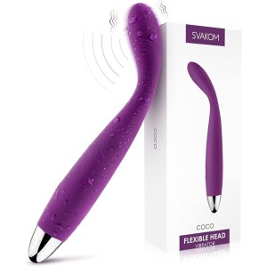 SVAKOM COCO G Spot Vibrator - 8 Seconds to Climax Finger Shaped Waterproof Vibes for Women - 5*5 Vibrations Clit Nipple Personal Massagers - Adult Female Sex Toys