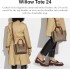 COACH Coated Canvas Signature Willow Tote 24, Tan/Rust