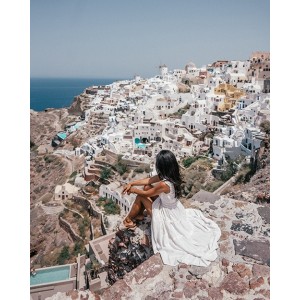 Santorini, Greece - a romantic blend of blue and white