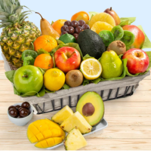 A Gift Inside Tropical Abundance Fruit Basket